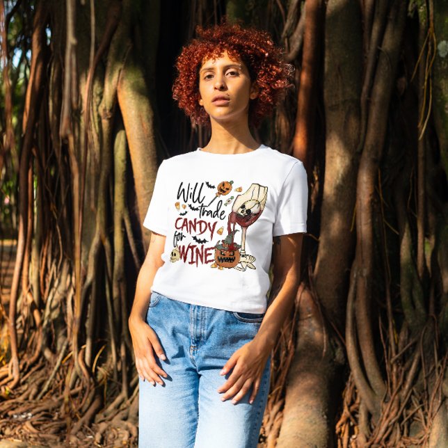 HALLOWEEN WIRD KANDY FÜR WEIN HANDELN | WEINFEUER T-Shirt (Von Creator hochgeladen)