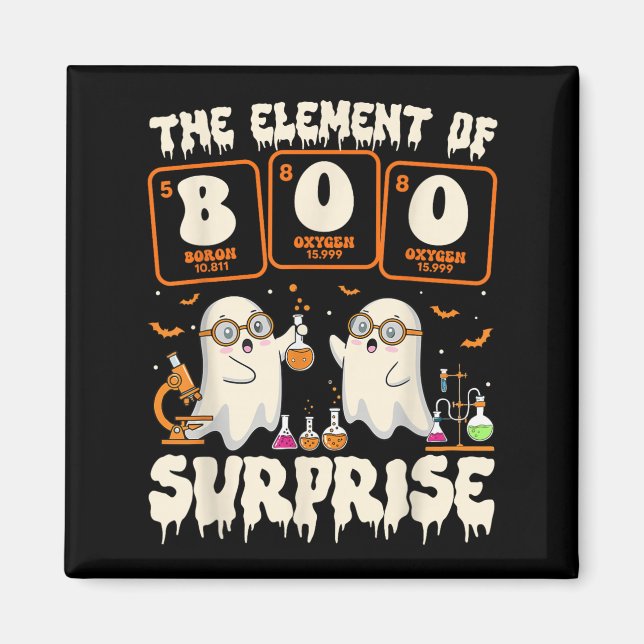 Halloween-Wissenschaft-Geister-Lehrer Das Element  Magnet (Vorne)