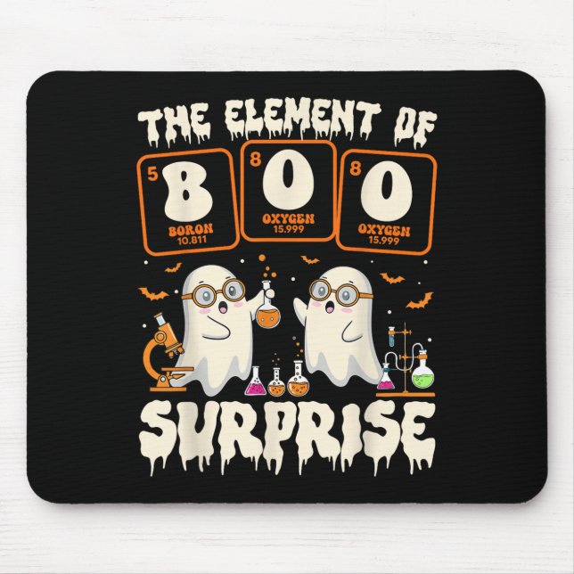 Halloween-Wissenschaft-Geister-Lehrer Das Element  Mousepad (Vorne)