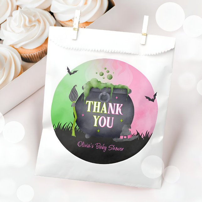Halloween Witch Baby Shower Pink Favor Bags Geschenktütchen (Von Creator hochgeladen)