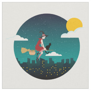 Halloween Witch Befana Stoff