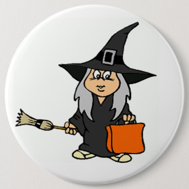 HALLOWEEN WITCH BUTTON (Vorderseite)