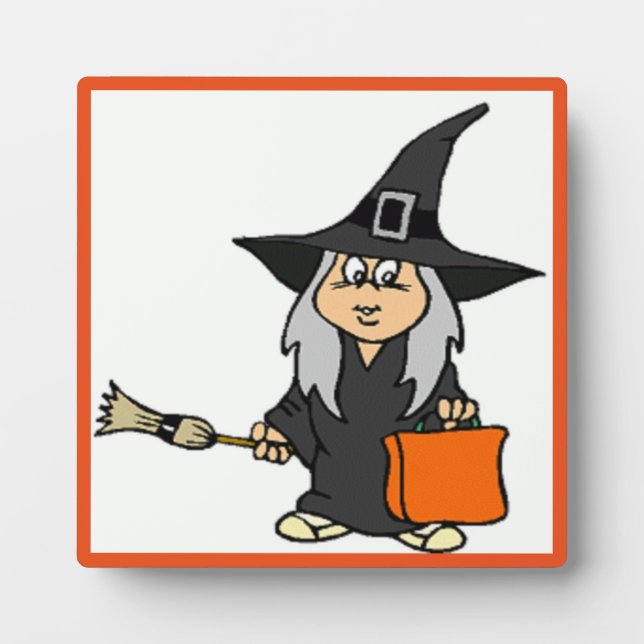 HALLOWEEN WITCH FOTOPLATTE (Vorderseite)