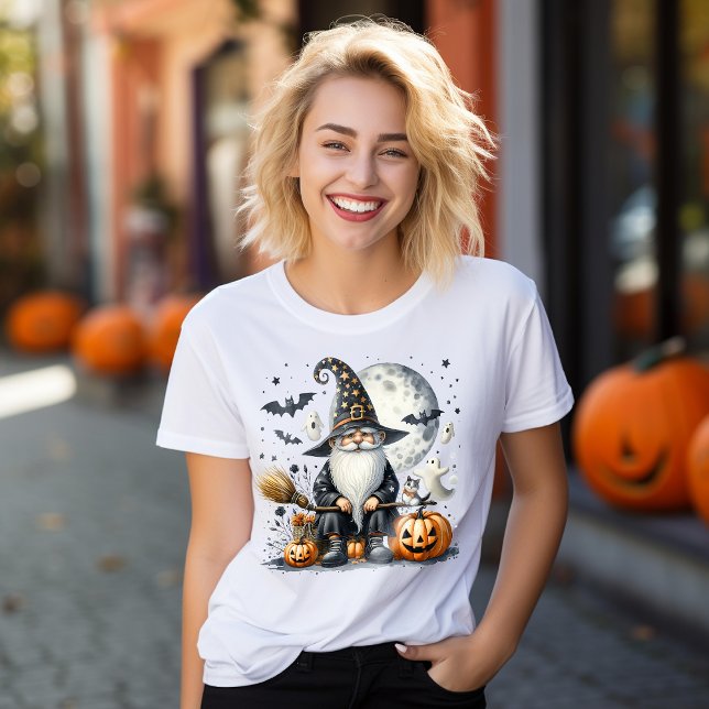 Halloween Witch Gnome - Perfektes Geschenk T-Shirt (Von Creator hochgeladen)