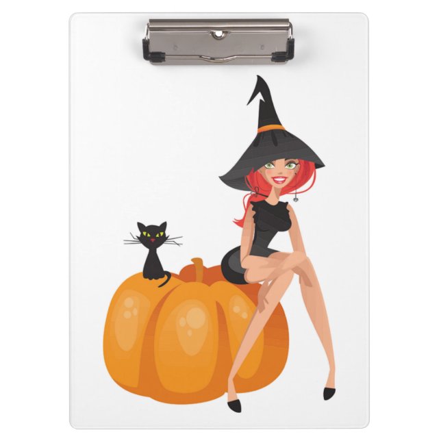 HALLOWEEN WITCH KLEMMBRETT (Vorderseite)