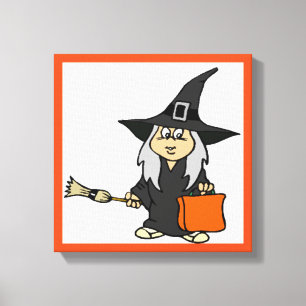 HALLOWEEN WITCH LEINWANDDRUCK