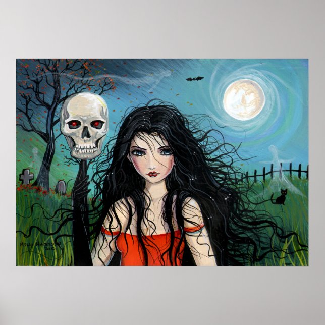 Halloween Witch Poster von Molly Harrison (Vorne)