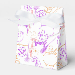 Halloween Witchcraft Muster Neon 01 Geschenkschachtel