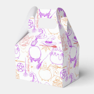 Halloween Witchcraft Muster Neon 01 Geschenkschachtel