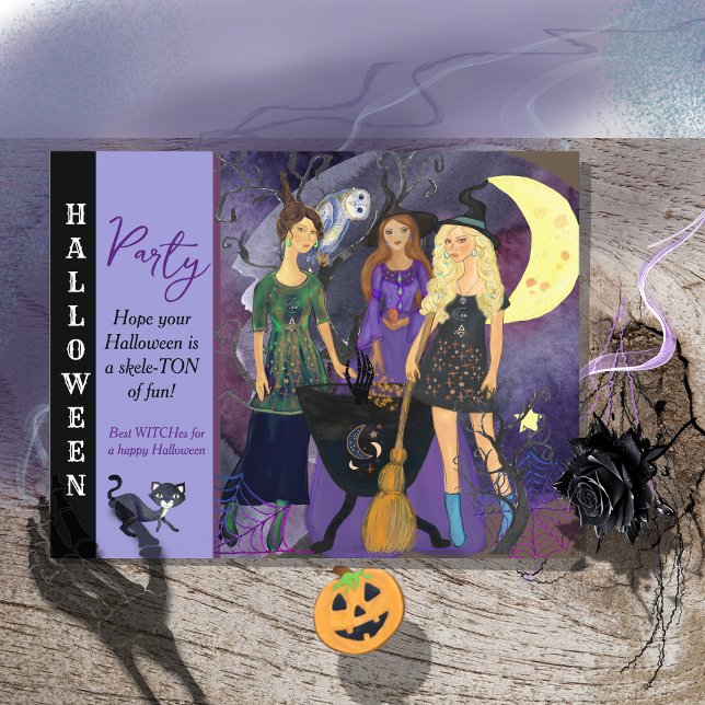 HALLOWEEN WITCHES MACHEN BREW-Postkarte Postkarte (HALLOWEEN WITCHES MAKING BREW Postcard)