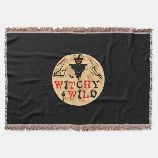 Halloween Witchy and Wild Geburtstag Decke (Vorderseite)