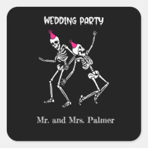 Halloween Witchy Goth Wedding Party