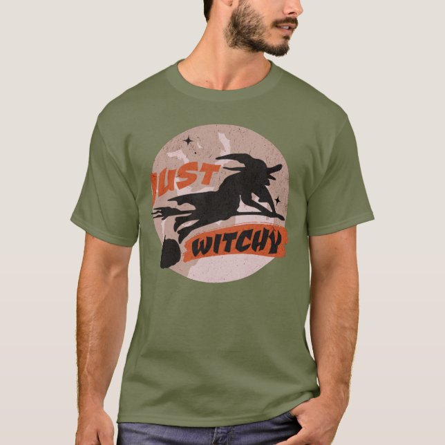 Halloween Witchy Retro Hexo Party T-Shirt (Vorderseite)
