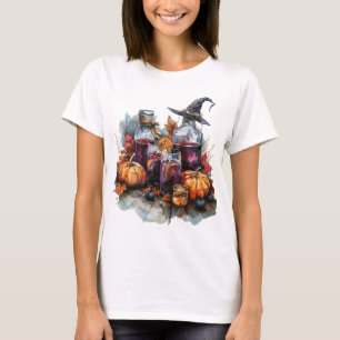 Halloween Witchy T-Shirt Apothecary Watercolor