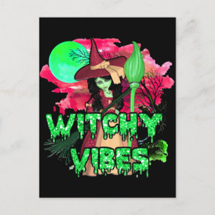 Halloween Witchy Vibes Postkarte