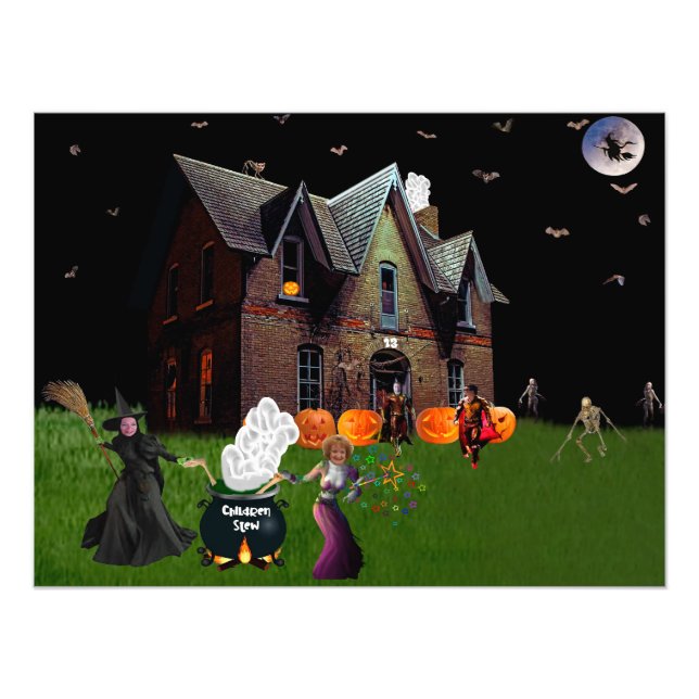 Halloween with Friends Poster 24"x18" (Vorne)