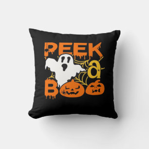 Halloween With Pumpkins Peekaboo Kissen