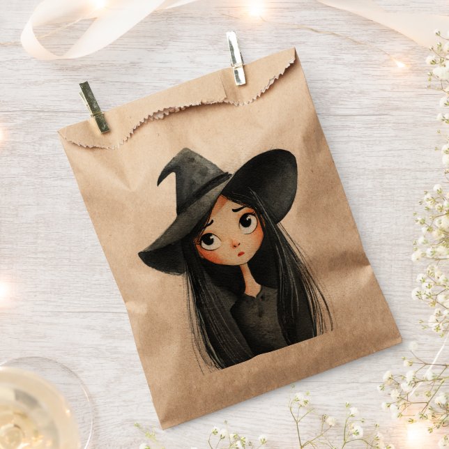 Halloween Witwe Niedlich Gefallen Bags Geschenktütchen (Ausgeschnitten)