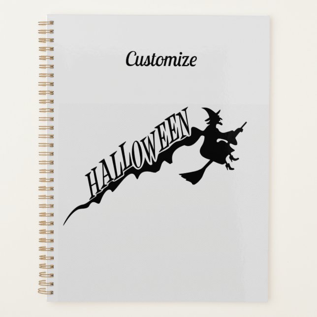 Halloween Witz Riding Broom Thunder_Cove Planer (Vorderseite)