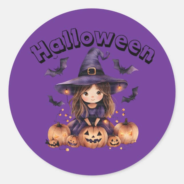 Halloween Witz Sticker (Vorderseite)