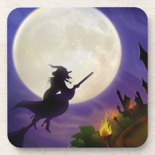 Halloween Witz Vollmond Untersetzer
