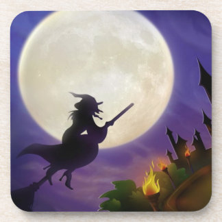 Halloween Witz Vollmond Untersetzer