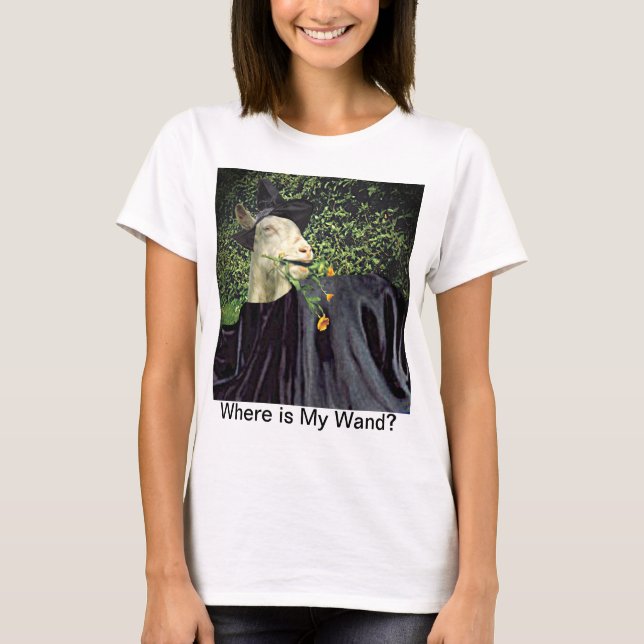 Halloween Wizard Goat T-Shirt (Vorderseite)
