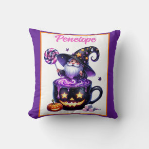 Halloween Wizard in Pumpkin Tasse Lollipop Magie Kissen