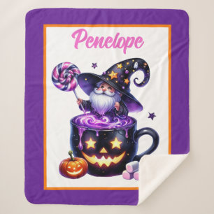 Halloween Wizard in Pumpkin Tasse Lollipop Magie Sherpadecke