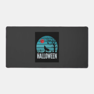 Halloween-Wolf-Friedhofs-Mond-Vektor Schreibtischunterlage
