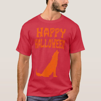 Halloween Wolf Hallow Graveyard Pumpkin Dead Creep T-Shirt