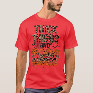 Halloween Women's dick Thighs and Spooky Vibes Le T-Shirt
