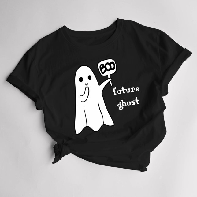 Halloween Women's Funny Ghost T-Shirt (Von Creator hochgeladen)