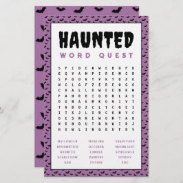 Halloween Word Search Game | Spuk Word Games Briefpapier