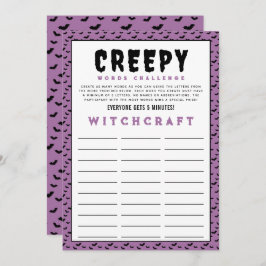 Halloween Words Challenge Game | Word Games