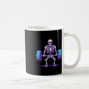 Halloween Workout Kostüm Funny Deadlift Skelett Kaffeetasse