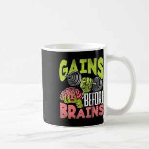 Halloween Workout Zombie Weightlift Gains Befor Kaffeetasse