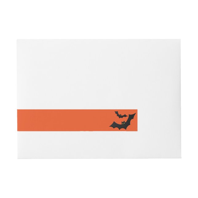 Halloween Wrap um Labels Rundum-Adressaufkleber (Vorderseite)