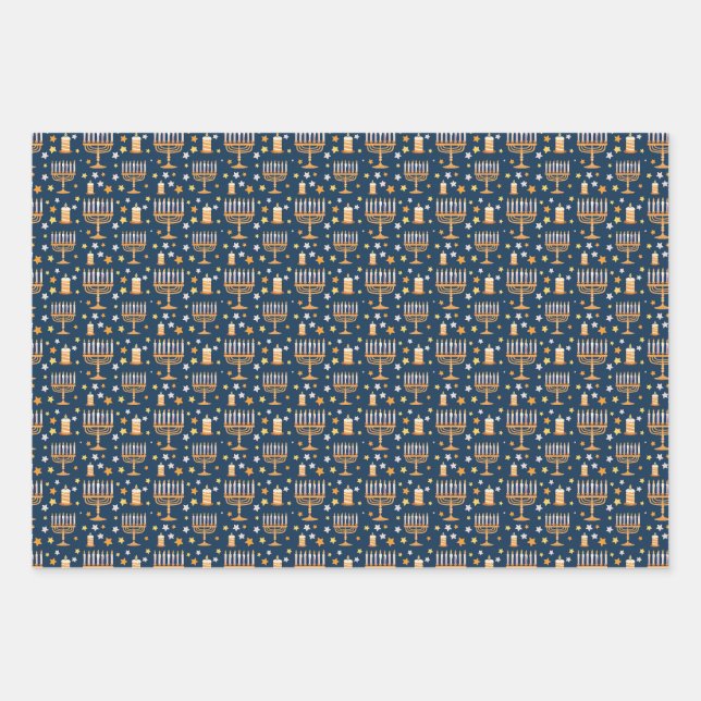 Halloween Wrapping Paper Flat Sheet Set 3 Geschenkpapier Set (Vorderseite)