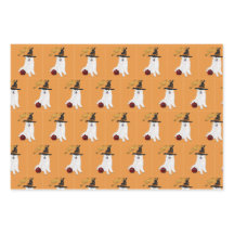 Halloween Wrapping Paper Flat Sheet Set 3