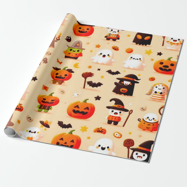 Halloween Wrapping Paper Geschenkpapier (Ungerollt)