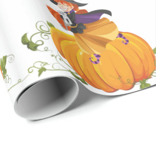 Halloween Wrapping Paper, Pumpkin Geschenkpapier