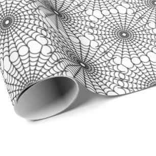 Halloween Wrapping Paper-Spider Webs Geschenkpapier