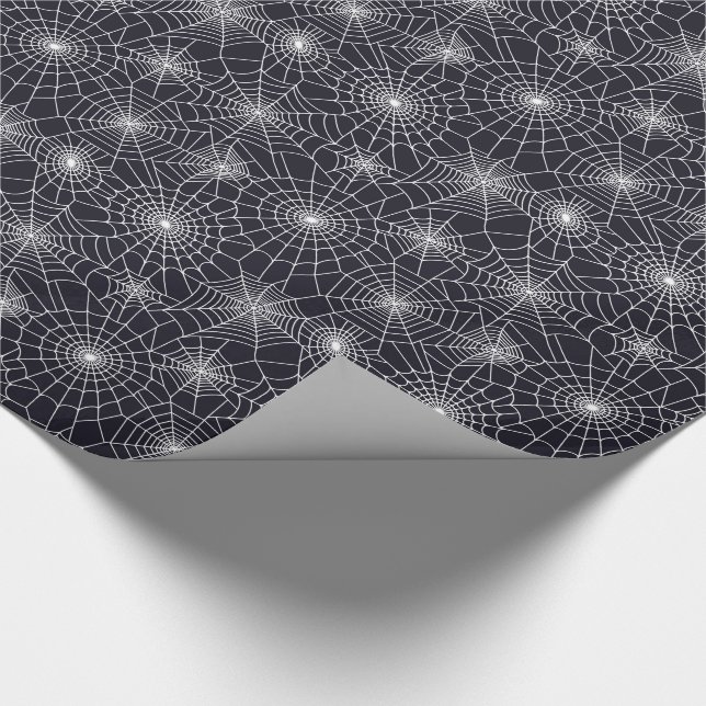 Halloween Wrapping Paper-Spider Webs Geschenkpapier (Ecke)