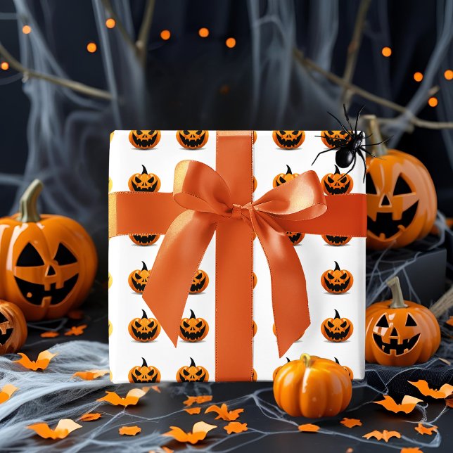 Halloween Wrapping Paper Spooky Jack-O’ Lantern Geschenkpapier (Von Creator hochgeladen)