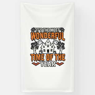 Halloween Wundervolle Zeit Des Jahres Vintage-Shir Banner