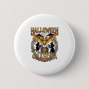 Halloween-Wünsche Opa Fledermaus Hexenkessel_1 Button