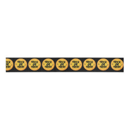 Halloween Yellow Black Trick oder Treat Ribbon Ripsband