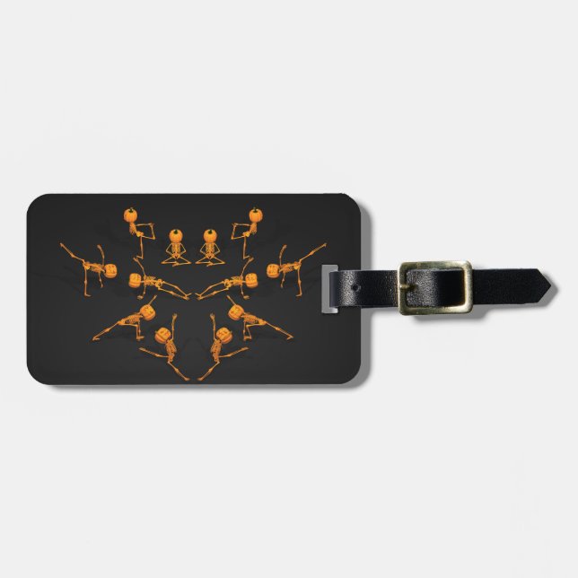 Halloween-Yoga-Klasse Gepäckanhänger (Vorderseite horizontal)