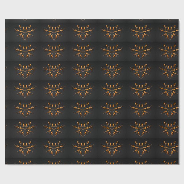 Halloween-Yoga-Klasse Geschenkpapier (Flach)